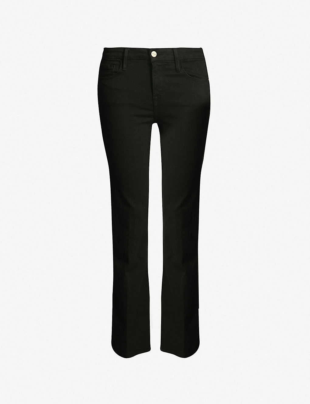 FRAME Le Crop Mini Boot Flared Mid-rise Jeans 1 FRAME Le Crop Mini Boot Flared Mid-rise Jeans