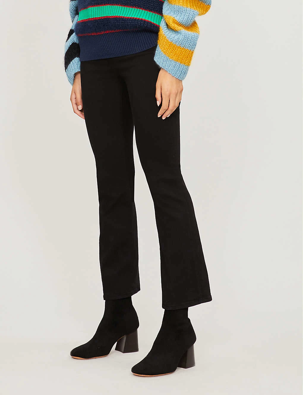 FRAME Le Crop Mini Boot Flared Mid-rise Jeans 2 FRAME Le Crop Mini Boot Flared Mid-rise Jeans - Image 2