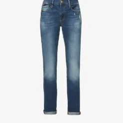 FRAME Le Garcon Mid-rise Straight Jeans