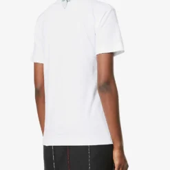 Comme Des Garçons Play Big Heart-appliqué Cotton-jersey T-shirt -Outlet Pique Style Store 143 2000022 P1T034 WHITE ALT03