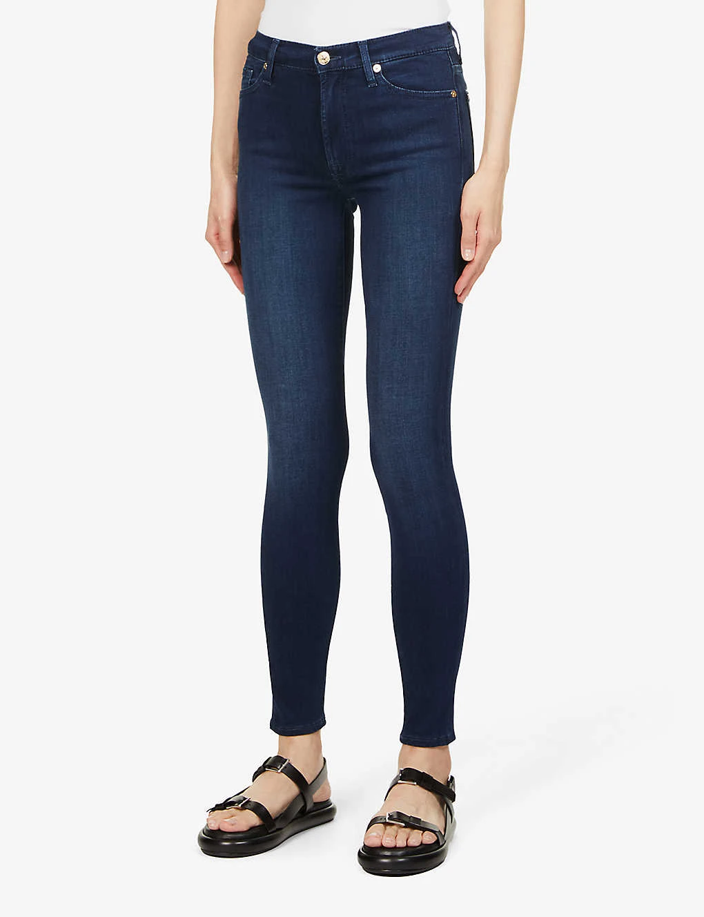 7 For All Mankind Slim Illusion Super-skinny High-rise Jeans 4 7 For All Mankind Slim Illusion Super-skinny High-rise Jeans - Image 4