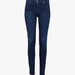 7 For All Mankind Slim Illusion Super-skinny High-rise Jeans