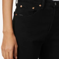 Levis 501 Cropped Straight High-rise Jeans -Outlet Pique Style Store 150 3002395 362000085 BLACKHEART ALT04