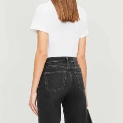 Rag & Bone V-neck Cotton-jersey T-shirt -Outlet Pique Style Store 150 3004401 W272C34CH BRIGHTWHITE ALT02