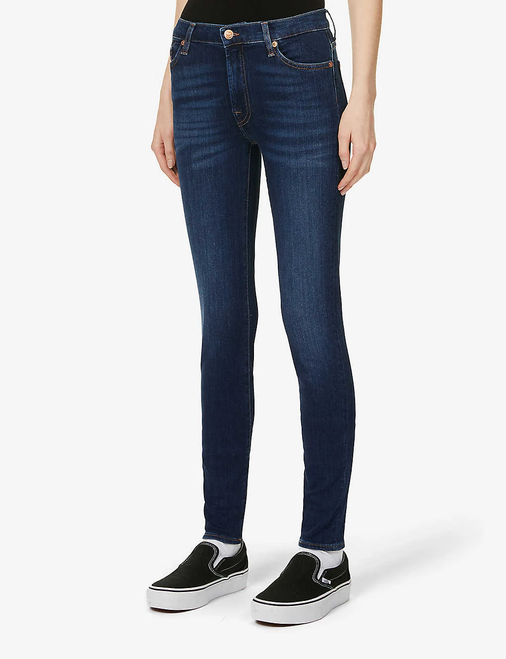 7 For All Mankind Slim Illusion High-rise Skinny Jeans 3 7 For All Mankind Slim Illusion High-rise Skinny Jeans - Image 3