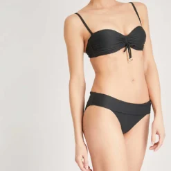 Core Textured Bikini Bottoms -Outlet Pique Style Store 186 3001349 COREHK0213 BLACK ALT02