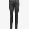 Paige Hoxton Ankle Ultra-skinny High-rise Coated Stretch-denim Jeans