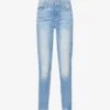 Paige Hoxton Frayed-hem Ultra-skinny High-rise Jeans