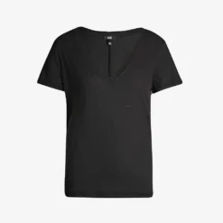 Paige Zaya V-neck Cotton And Modal-blend T-shirt