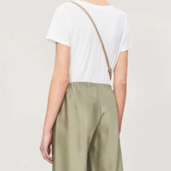 Vince V-neck Cotton-jersey T-shirt -Outlet Pique Style Store 197 3004397 VR59283148 OPTICWHITE ALT02