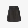 Whistles Leather Mini Skirt