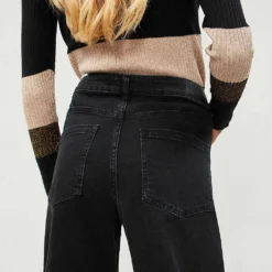 Whistles Barrel-leg High-rise Jeans -Outlet Pique Style Store 501 10019 028812 BLACK ALT03