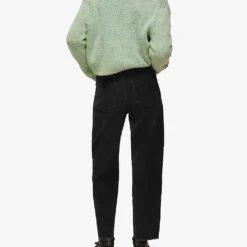 Whistles High-waist Corduroy Barrel Jeans -Outlet Pique Style Store 501 10019 030249 BLACK ALT03