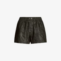 Zadig & Voltaire Textured Leather Shorts