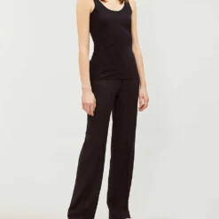 Essential Reversible Stretch-cotton Vest -Outlet Pique Style Store 770 10121 EVCRE BLACK ALT01