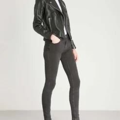 Sandro Skinny Mid-rise Jeans -Outlet Pique Style Store 786 10081 SFPJE00147 BLACK ALT01