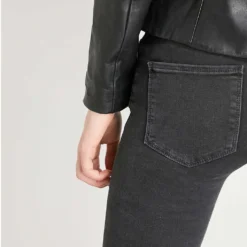 Sandro Skinny Mid-rise Jeans -Outlet Pique Style Store 786 10081 SFPJE00147 BLACK ALT05