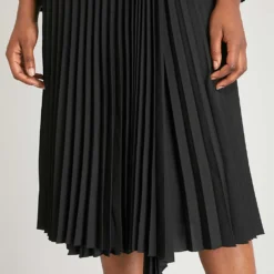 Sandro Blazer-style Woven Midi Dress -Outlet Pique Style Store 786 10081 SFPRO00726 BLACK ALT05