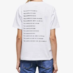 THE KOOPLES Logo-print Cotton-jersey T-shirt -Outlet Pique Style Store R00048470 WHI01 ALT03