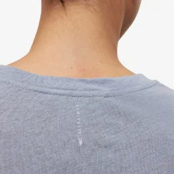 AllSaints Anna Crewneck Cotton T-shirt -Outlet Pique Style Store R00067685 STORMCLOUDGRE ALT04