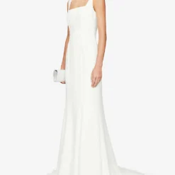 Whistles Mia Square-neck Crepe Wedding Gown 7 Whistles Mia Square-neck Crepe Wedding Gown -Outlet Pique Style Store R00109042 CREAM ALT01
