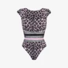 AGENT PROVOCATEUR Zenaya Leopard-print High-neck Swimsuit