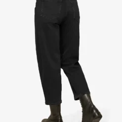 Whistles Barrel High-rise Straight-leg Jeans -Outlet Pique Style Store R03676323 BLACK ALT02
