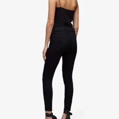 AllSaints Miller Size Me Skinny Mid-rise Stretch-denim Jeans -Outlet Pique Style Store R03681602 BLACK ALT03