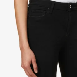 Paige Cindy Straight-leg High-rise Stretch-denim Jeans -Outlet Pique Style Store R03689624 BLACKSHADOW ALT04