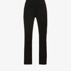 Paige Cindy Straight-leg High-rise Stretch-denim Jeans