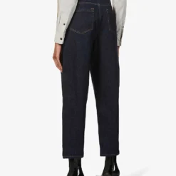 Whistles Authentic High-rise Straight-leg Jeans 10 Whistles Authentic High-rise Straight-leg Jeans -Outlet Pique Style Store R03710267 NAVY ALT02