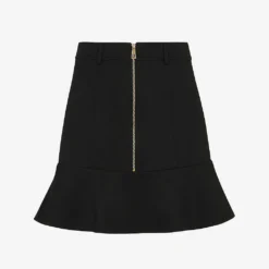 Whistles Peplum High-waist Stretch-woven Mini Skirt