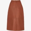 Whistles High-waisted Leather Midi Skirt