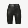Commando Fitted High-rise Faux-leather Shorts