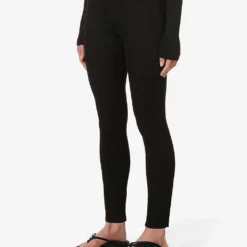 GOOD AMERICAN Good Waist Cropped High-rise Slim-fit Skinny Jeans -Outlet Pique Style Store R03749412 BLACK001 ALT02