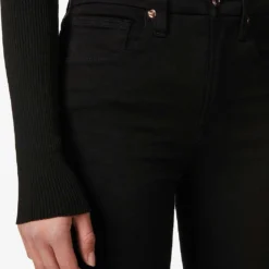 GOOD AMERICAN Good Waist Cropped High-rise Slim-fit Skinny Jeans -Outlet Pique Style Store R03749412 BLACK001 ALT04