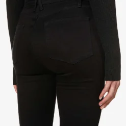 GOOD AMERICAN Good Waist Cropped High-rise Slim-fit Skinny Jeans -Outlet Pique Style Store R03749412 BLACK001 ALT05