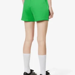 Text-print Mid-rise Recycled And Organic-cotton Shorts -Outlet Pique Style Store R03752031 JADEGREEN ALT03