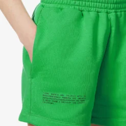 Text-print Mid-rise Recycled And Organic-cotton Shorts -Outlet Pique Style Store R03752031 JADEGREEN ALT04