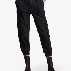 AllSaints Frieda Cargo-style Denim Trousers -Outlet Pique Style Store R03753612 WASHEDBLACK ALT03