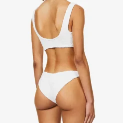 Xandra Crinkled Bikini Set -Outlet Pique Style Store R03756655 S WHITE ALT03