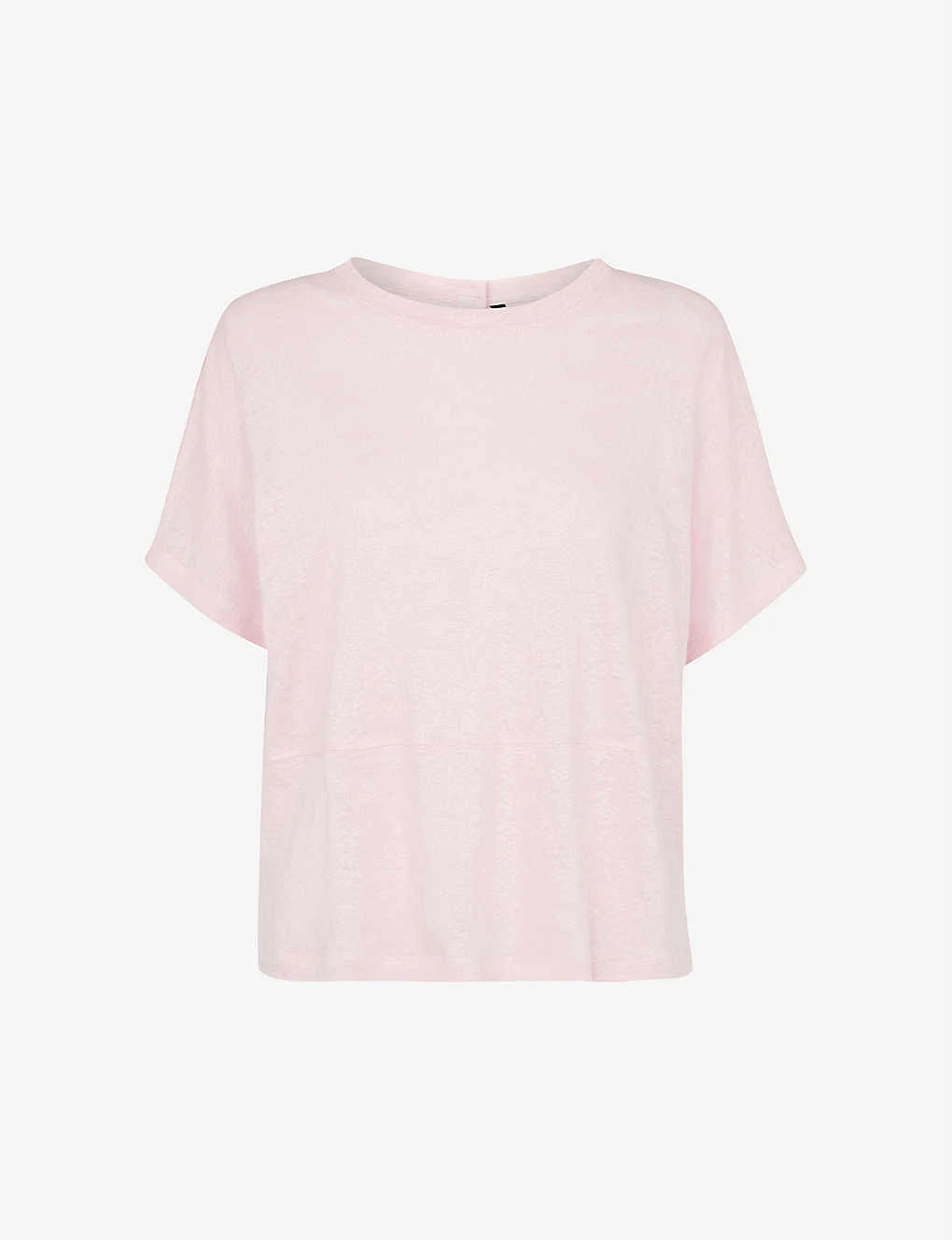 Whistles Button-back Relaxed-fit Linen T-shirt 1 Whistles Button-back Relaxed-fit Linen T-shirt