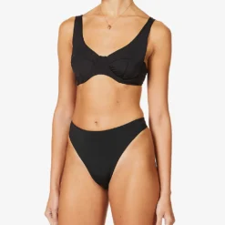 Seigel V-neck Bikini Top 7 Seigel V-neck Bikini Top -Outlet Pique Style Store R03760044 BLACK ALT02