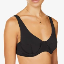 Seigel V-neck Bikini Top 9 Seigel V-neck Bikini Top -Outlet Pique Style Store R03760044 BLACK ALT04