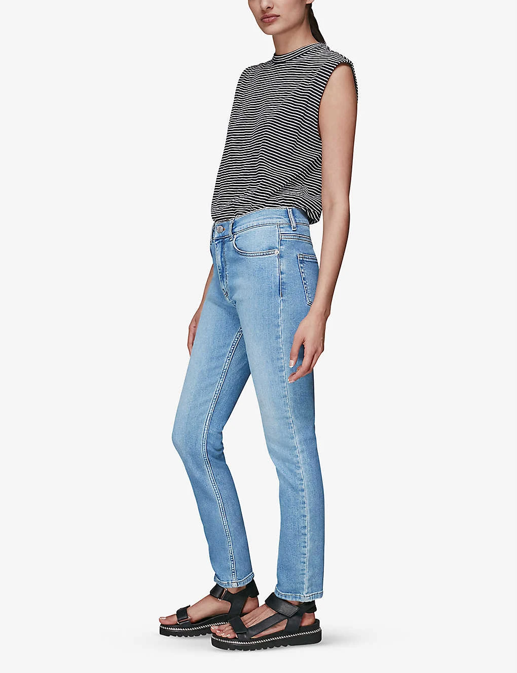 Whistles Faded Skinny High-rise Slim Jeans 2 Whistles Faded Skinny High-rise Slim Jeans - Image 2