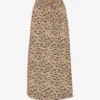 Whistles Bark-print Woven Midi Skirt