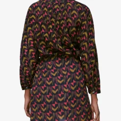 Whistles Ikat-print Wrap-front Cotton Mini Skirt 7 Whistles Ikat-print Wrap-front Cotton Mini Skirt -Outlet Pique Style Store R03778569 MULTICOLOURED ALT02