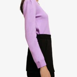 Maje Pamo Skirt-style Shorts -Outlet Pique Style Store R03787236 NOIRGRIS ALT03