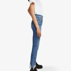 Maje Pachabfran Straight-leg Mid-rise Stretch-denim Jeans -Outlet Pique Style Store R03787382 BLEUS ALT04