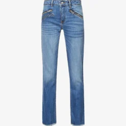 Zadig & Voltaire Ava Faded Mid-rise Stretch-denim Jeans